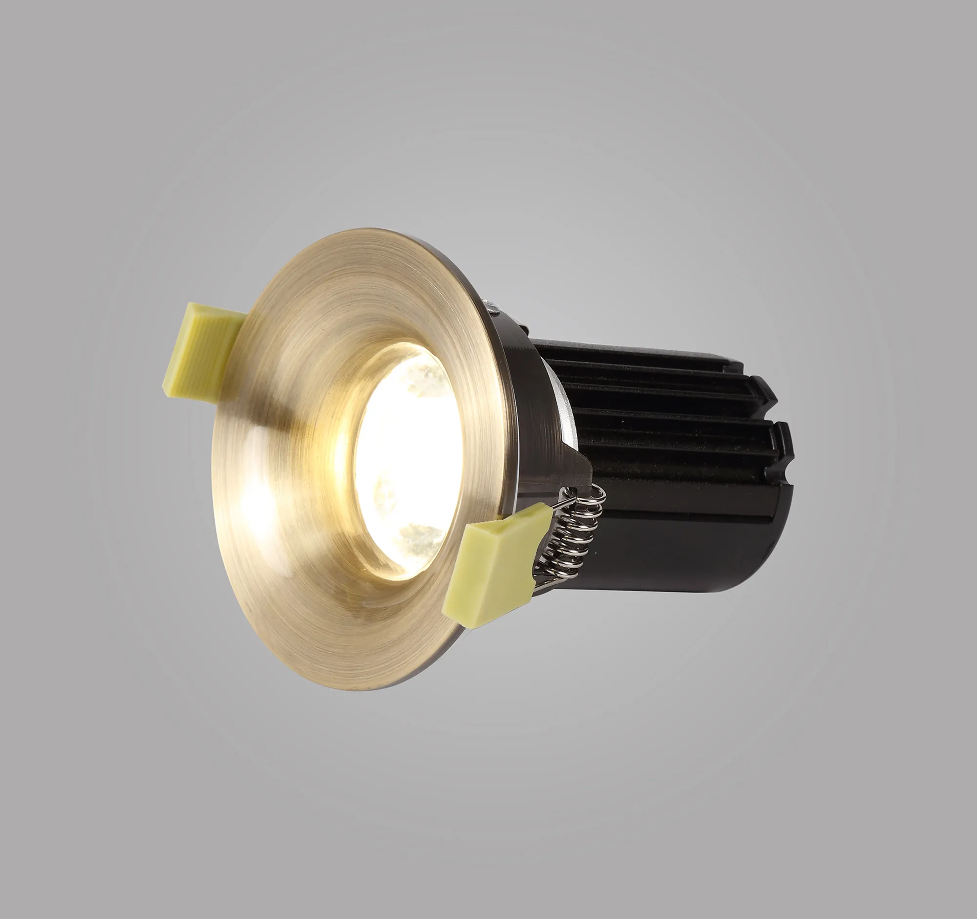 Bruve 10 Tridonic Powered 10W 2700K 710lm 36° CRI>90 LED Engine Antique Brass Fixed Round Recessed Downlight, Inner Glass cover, IP65 DM200792  Dlux Bruve 10 IP65
